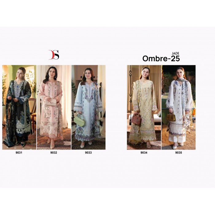 Deepsy Jade Ombre Cotton Pakistani Salwar Suits