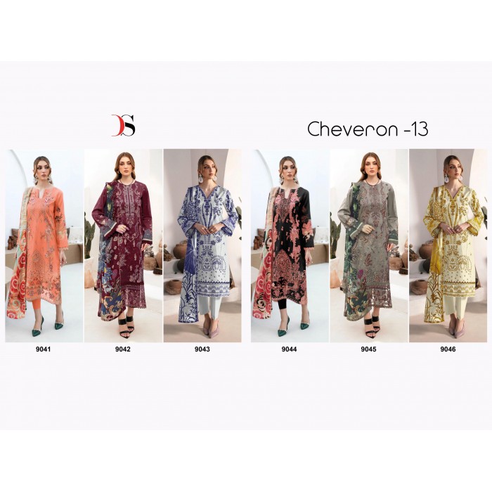 Deepsy Chevron 13 Cotton Embroidered Pakistani Salwar Suits