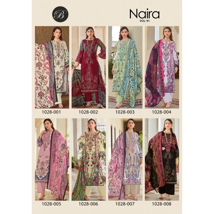 Belliza Naira Vol 91 Pure Cotton Digital Printed Dress Materials