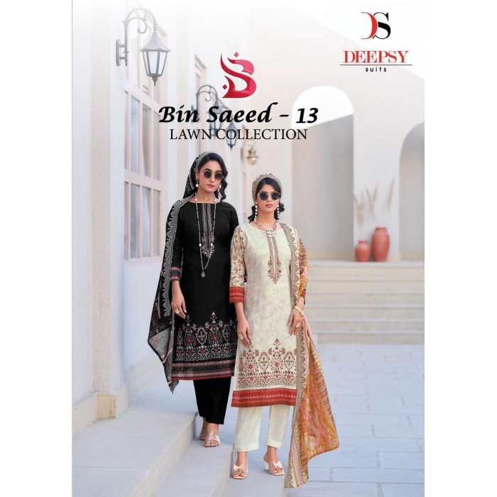 Deepsy Bin Saeed Vol 13 Pure Cotton Self Embroidery Pakistani Suits Deepsy Bin Saeed Vol 13 Pure Cotton Self Embroidery Pakistani Suits