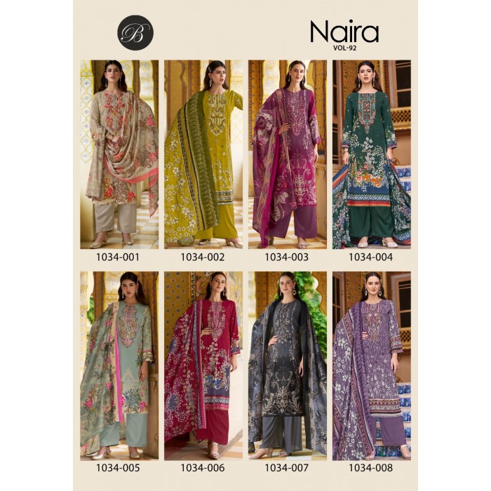 Belliza Naira Vol 92 Pure Cotton Digital Printed Dress Materials