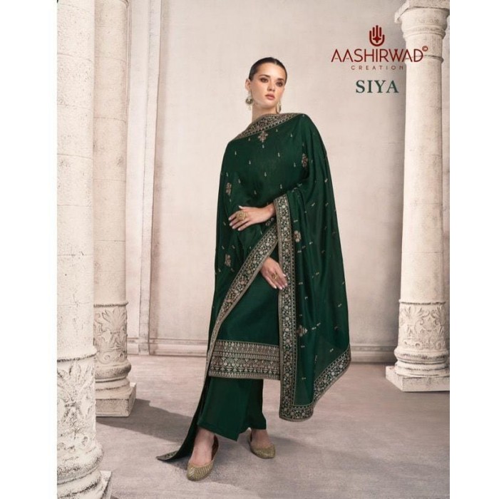 Aashirwad Siya Premium Silk Heavy Salwar Suits