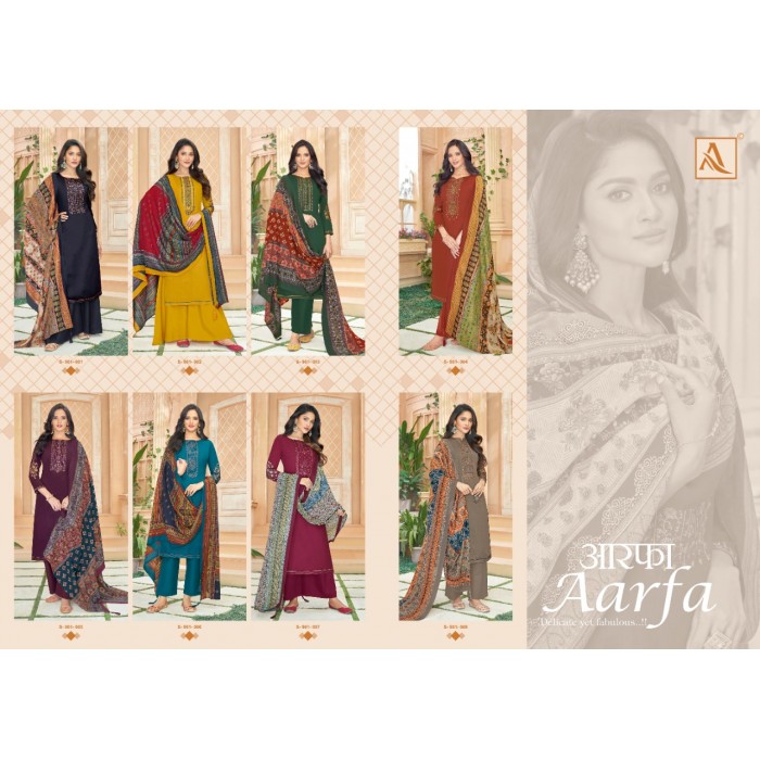 Alok Aarfa Pure Jam Print Salwar Suits