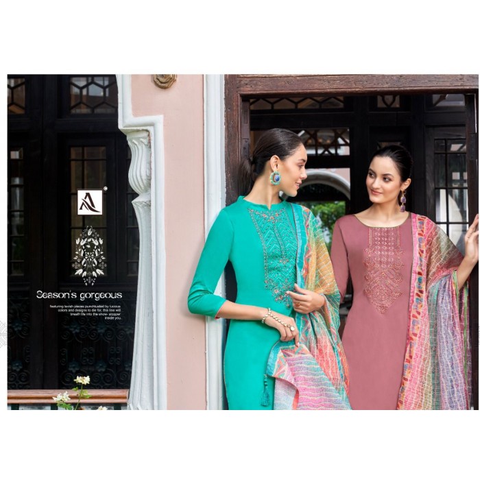 Alok Mayuri Pure Jam Dyed Salwar Suits