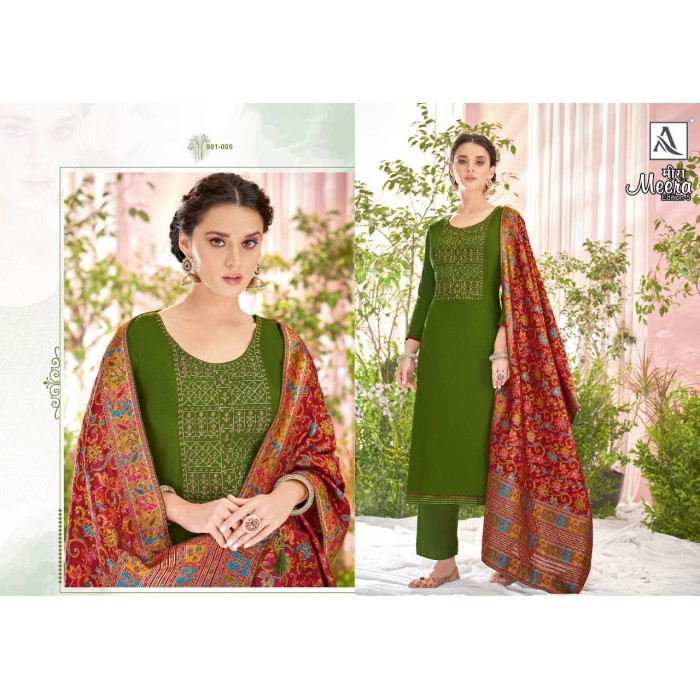 Alok Meera Pure Jam Cotton Dyed Salwar Suits