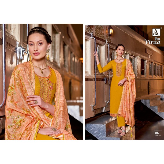 Alok Viraa Viscose Silk Salwar Suits