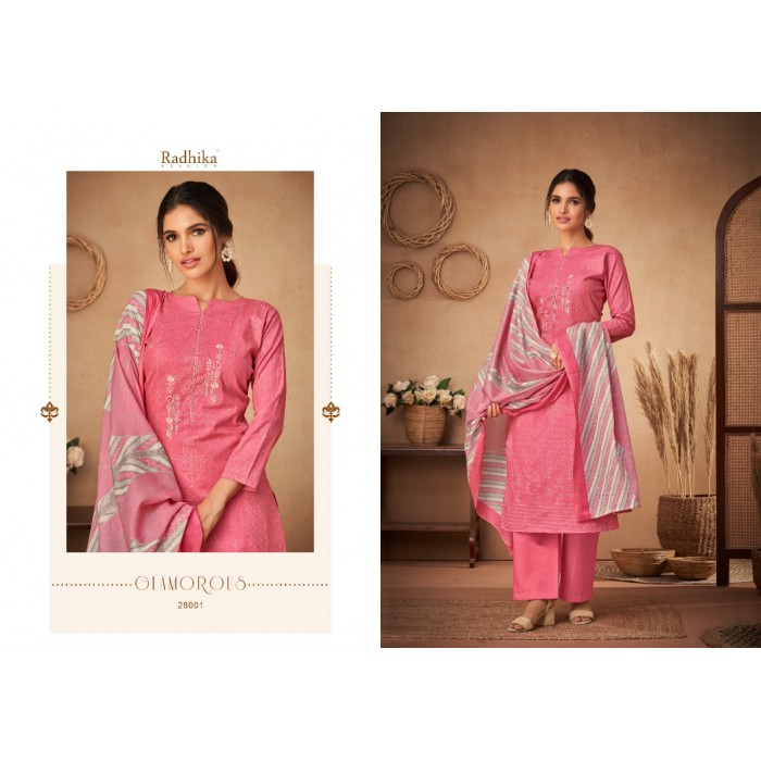 Azara Bandhani Pure Cambric Cotton Dress Materials