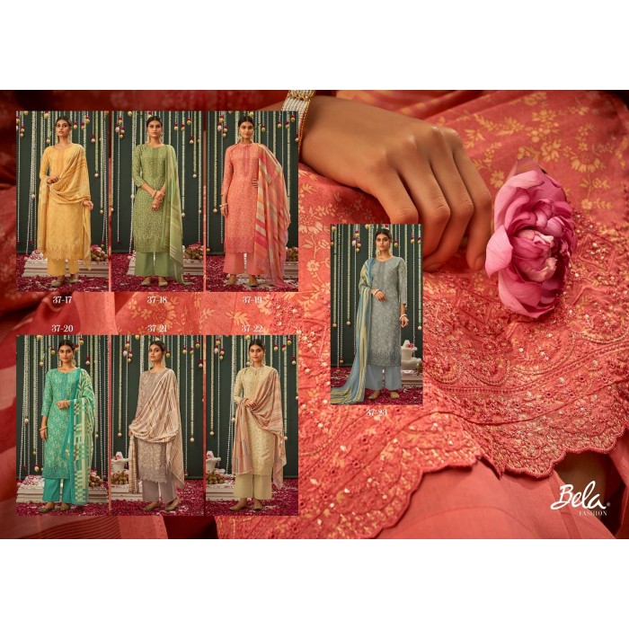 Bela Ethiraam Cotton Silk Digital Print Dress Materials