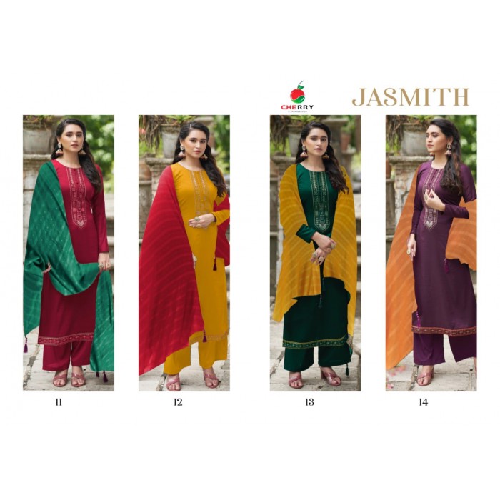 Cherry Jasmith Parampara Silk Dress Materials