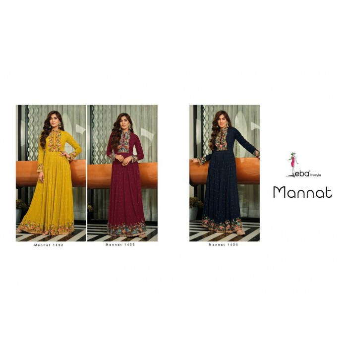 Eba Mannat Blooming Georgette Salwar Suits