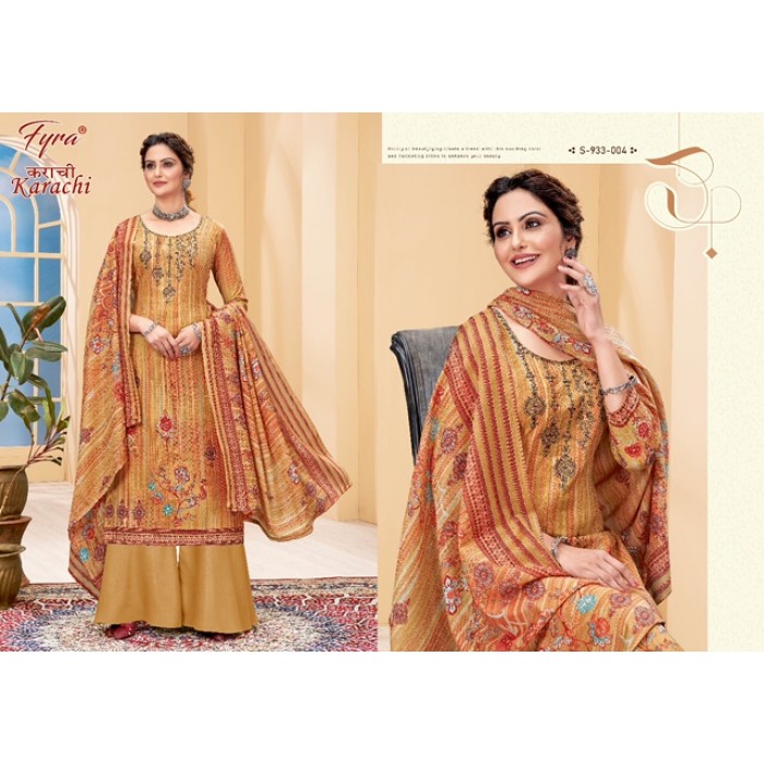 Fyra Karachi Pure Soft Cotton Salwar Suits
