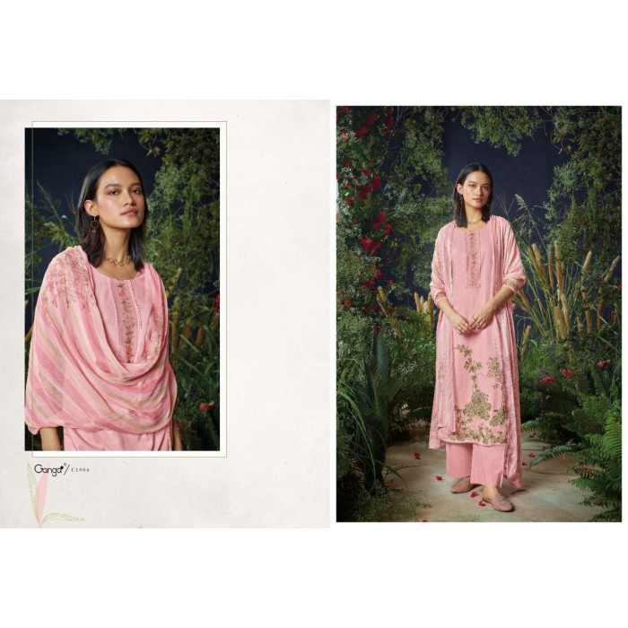 Ganga Avi Premium Cotton Printed Dress Materials