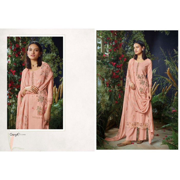 Ganga Avi Premium Cotton Printed Dress Materials