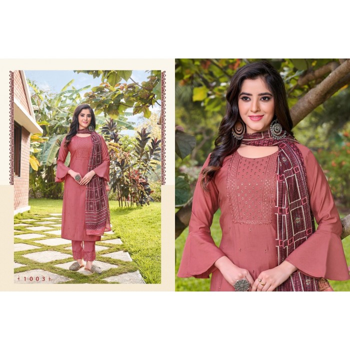 Kasmeera Kalista Pv Viscose Silk Salwar Suits
