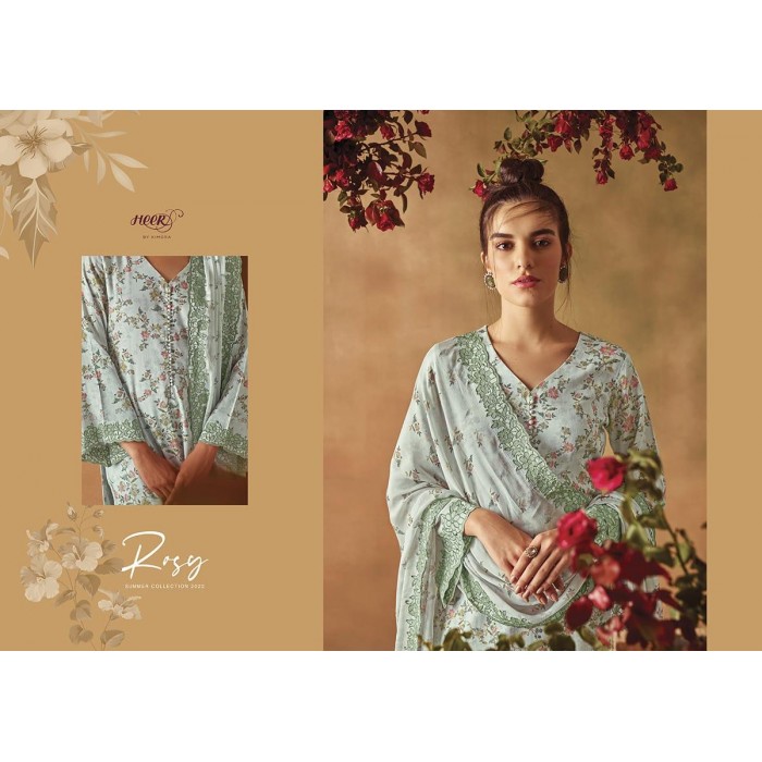 Kimora Rozy Pure Cotton Satin Salwar Suits
