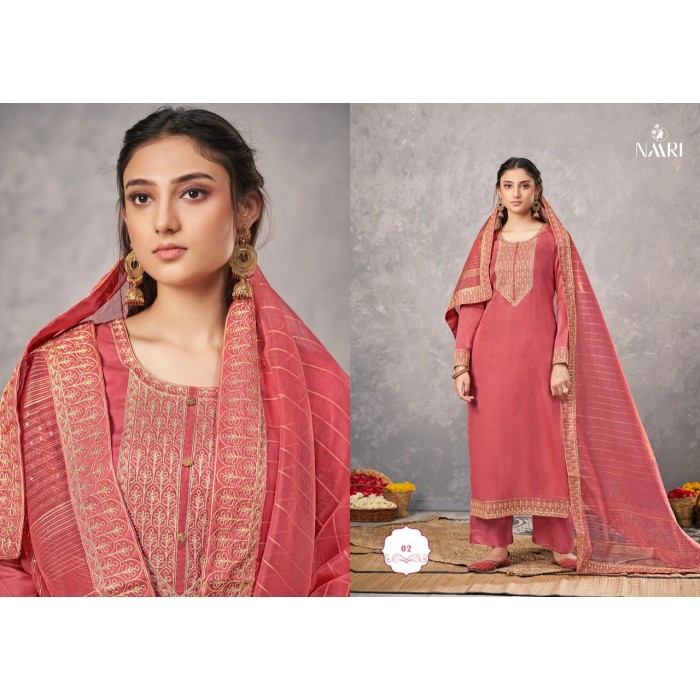 Naari Disha Pure Tussar Silk Dress Materials