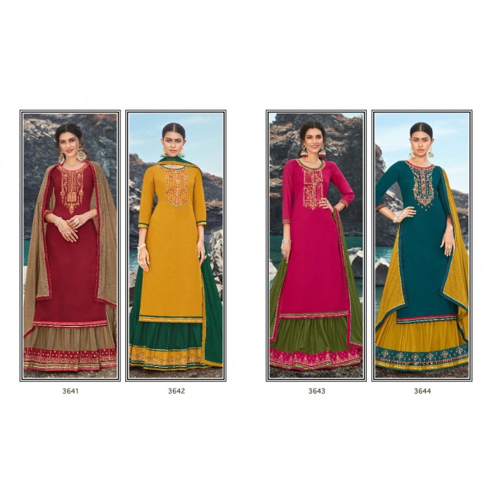 Rangoon Poshak Embroidery Salwar Suits
