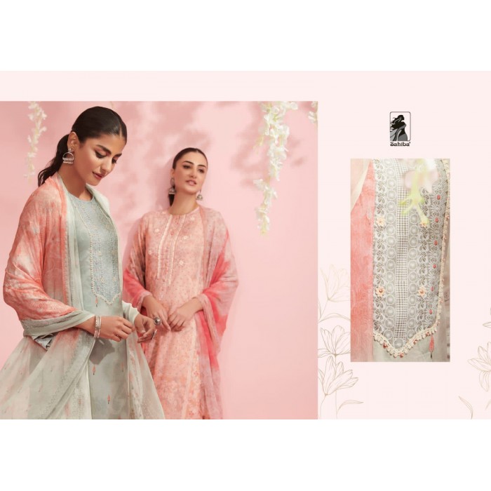 Sahiba Baani Pure Cotton Lawn Dress Materials
