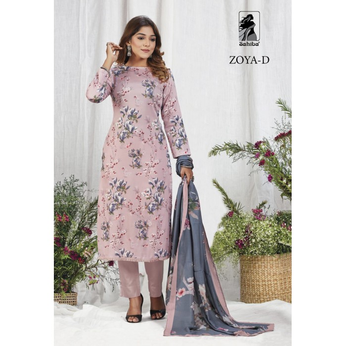 Sahiba Zoya Cotton Digital Print Dress Materials