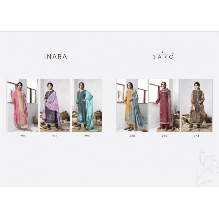 Sarg Inara Pure Italian Cotton Dress Materials