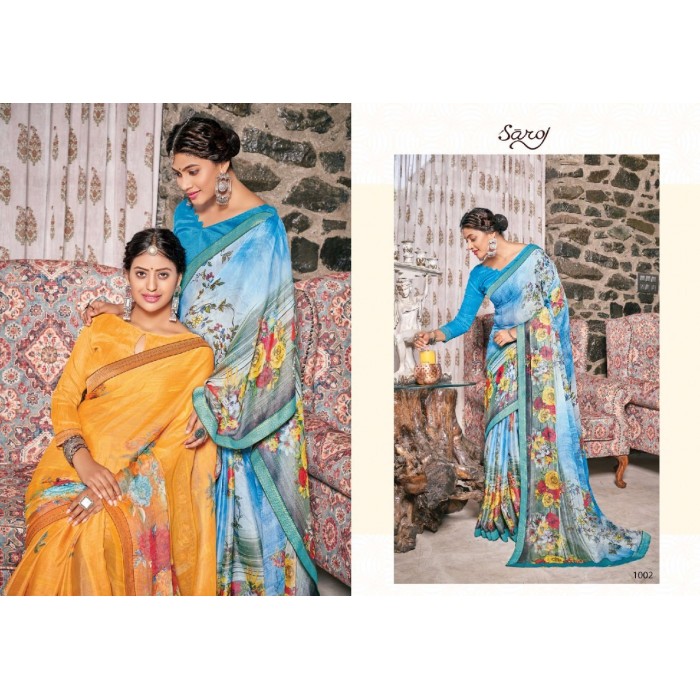 Saroj Delight Vol 4 Khushi Brasso Digital Print Sarees