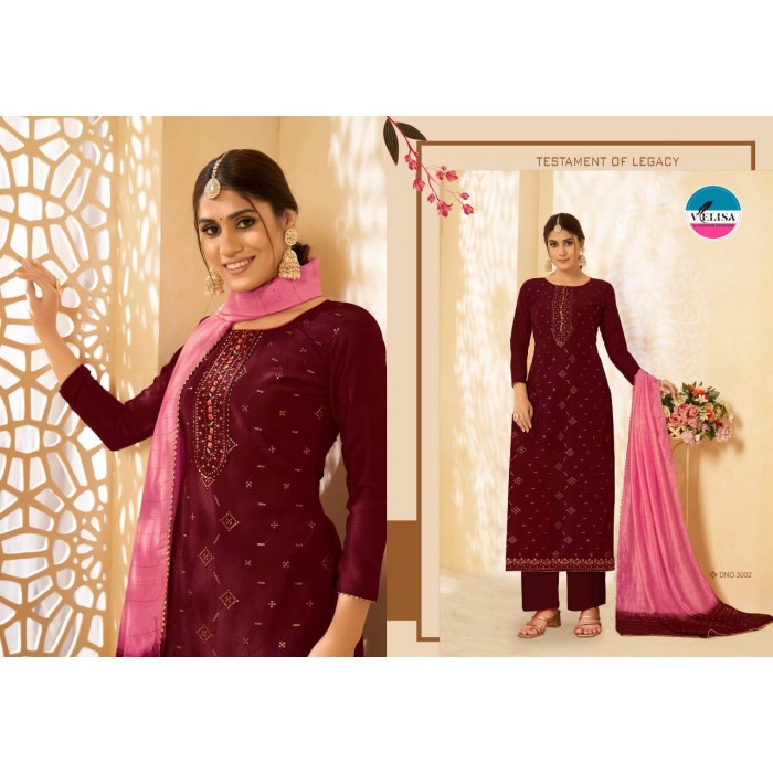 Velisa Sabana Pure Parampara Silk Salwar Suits