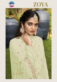 Velisa Zoya Pure Viscose Muslin Dimond Work Salwar Suits