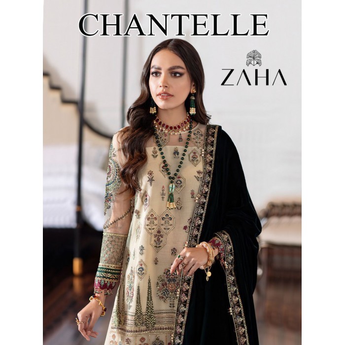 Zaha Chanterelle Georgette Pakistani Salwar Suits