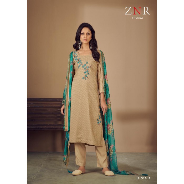 Znr Ishaani Muslin Digital Print Dress Matertials